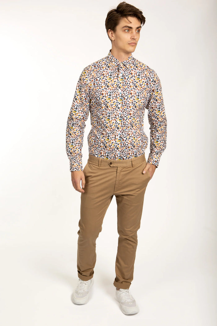 James Harper Stretch Cotton Chino - Tobacco