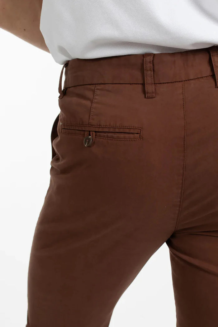 James Harper Stretch Cotton Chino - Sepia