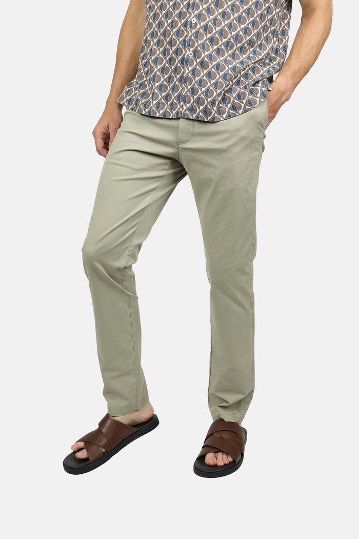 James Harper Stretch Cotton Chino - Sage