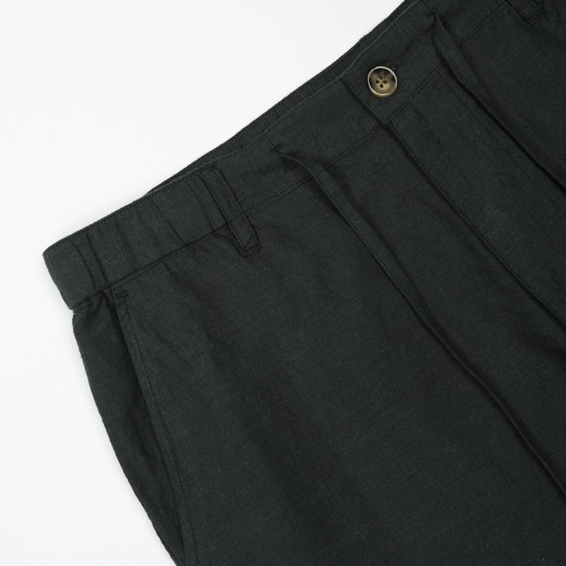 James Harper Linen Pants - Licorice