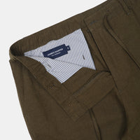 James Harper Linen Pants - Olive