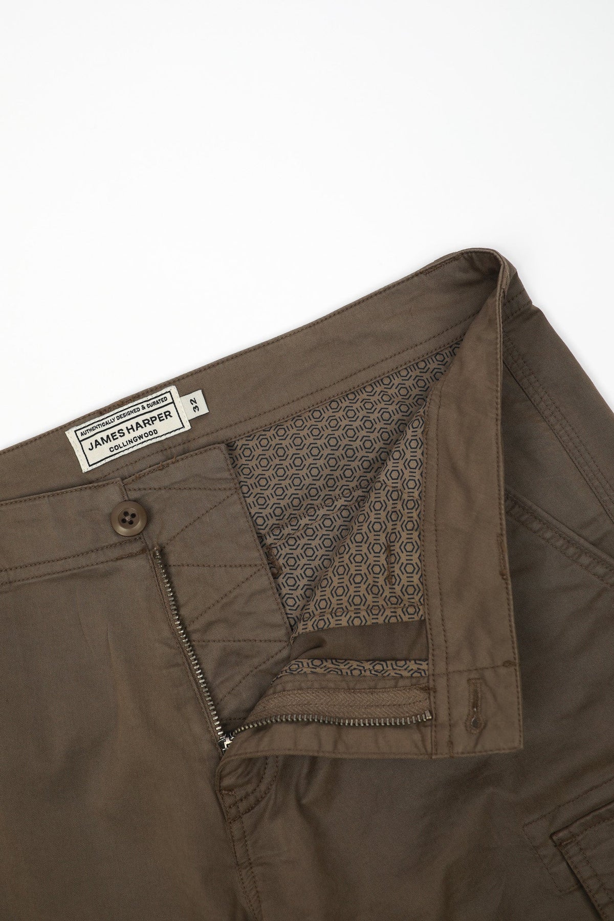James Harper Cargo Pants - MUSHROOM JHTR61