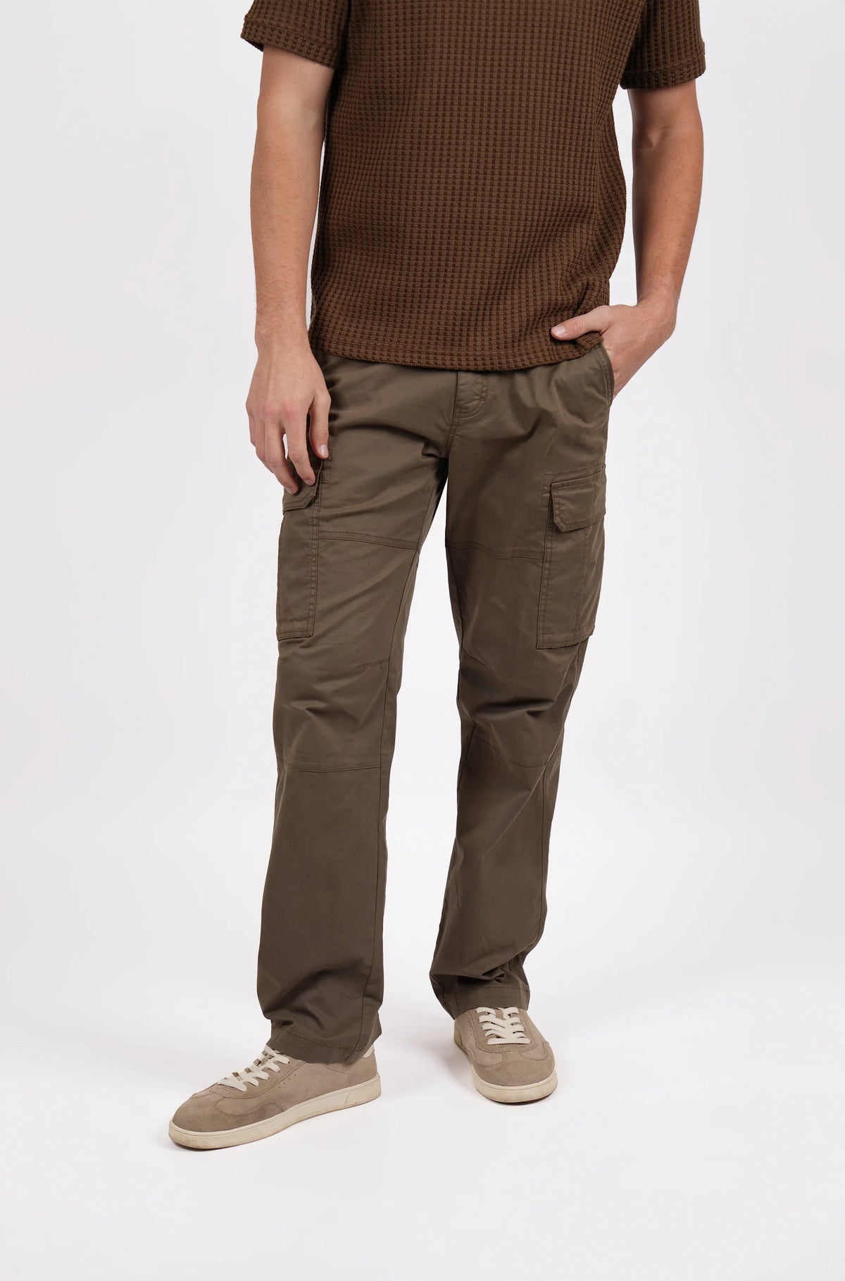 James Harper Cargo Pants - MUSHROOM JHTR61