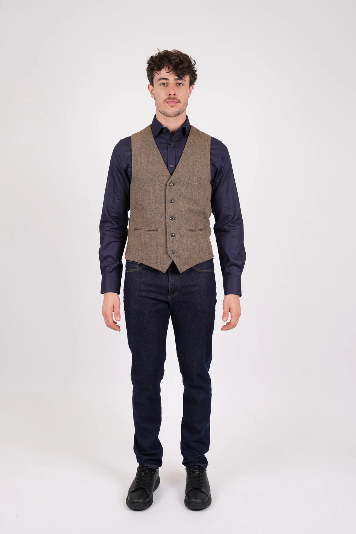 James Harper Brown Waistcoat JHW15