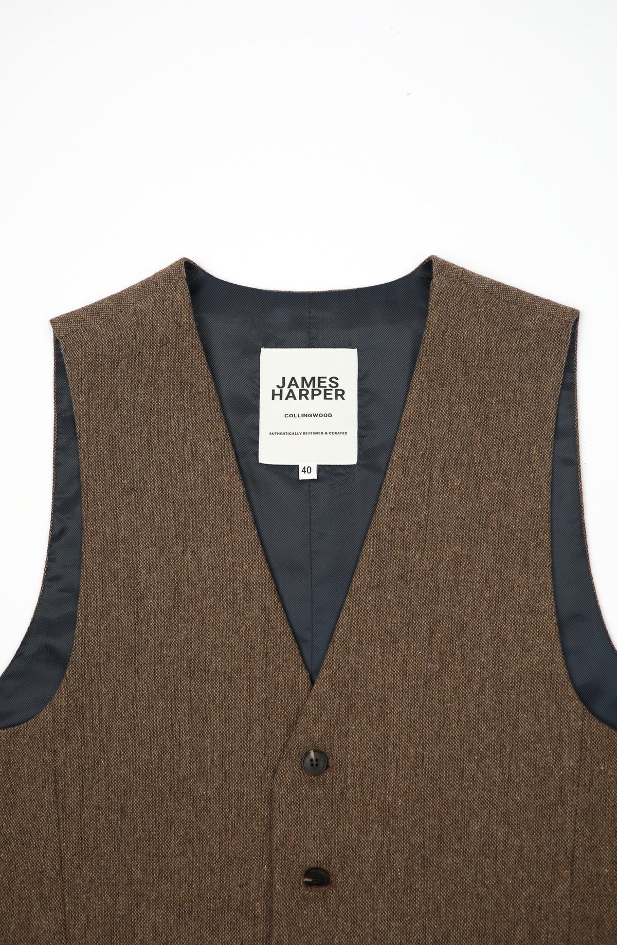 James Harper Brown Waistcoat JHW15