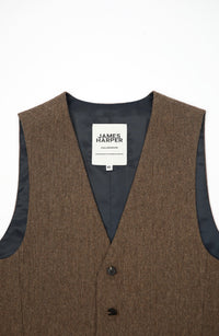 James Harper Brown Waistcoat JHW15