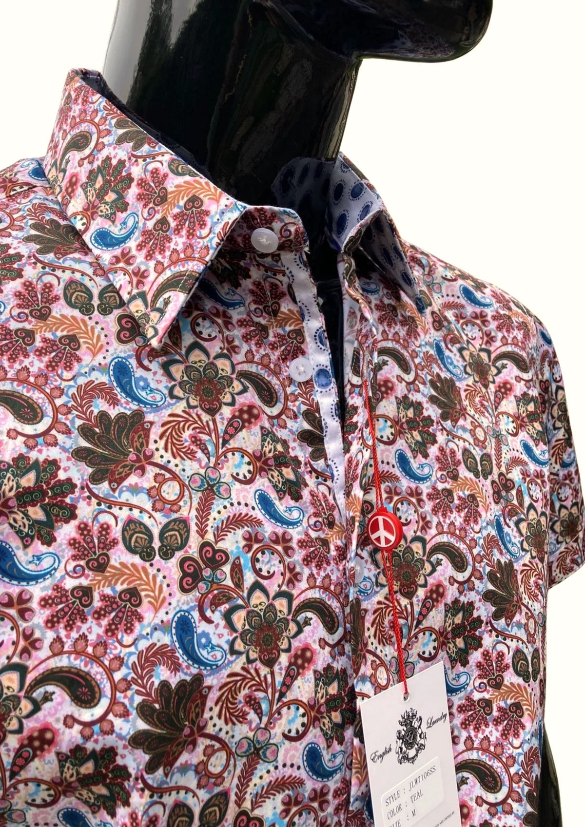 John Lennon Short Sleeve Paisley Print Shirt 'Elston'