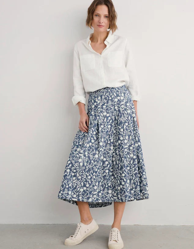 Jamboree Skirt - Shadow Blossom Indigo