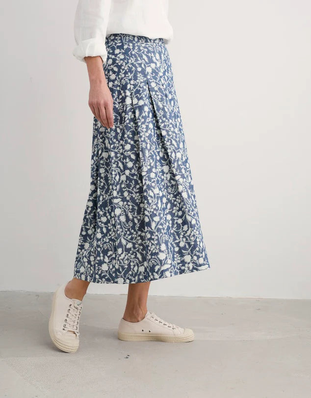 Jamboree Skirt - Shadow Blossom Indigo