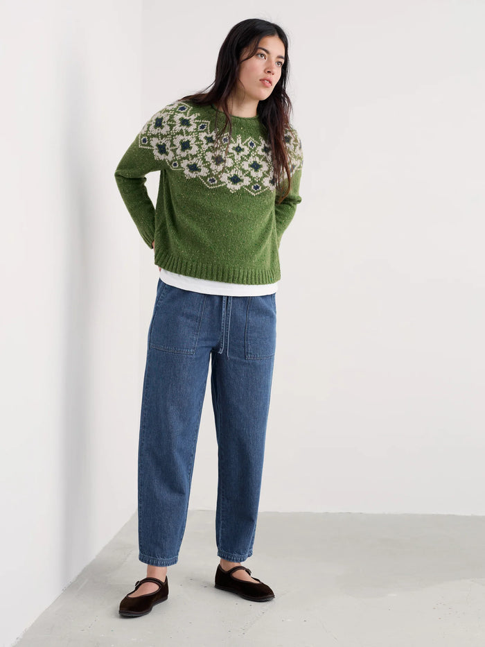 Seasalt Johanna Jumper in Hellanthus Cedar Green Mix