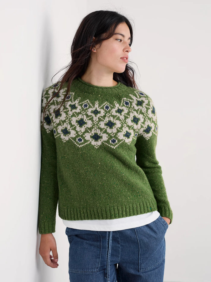 Seasalt Johanna Jumper in Hellanthus Cedar Green Mix