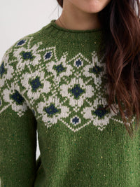 Seasalt Johanna Jumper in Hellanthus Cedar Green Mix