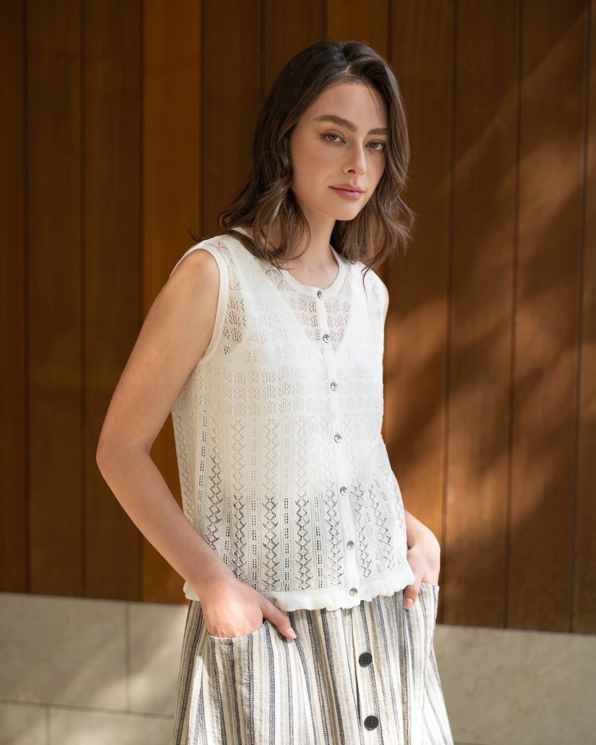 Christine Top in White
