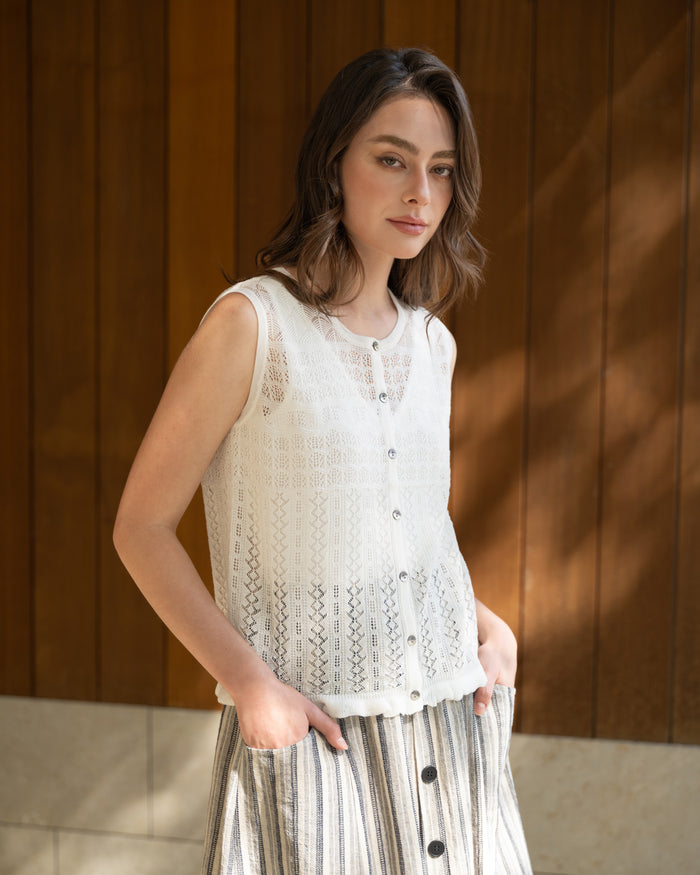 Christine Top in White