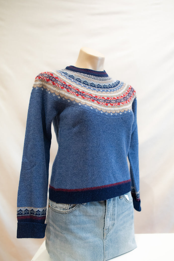 Eribe Alpine Short Sweater in Blue Morning