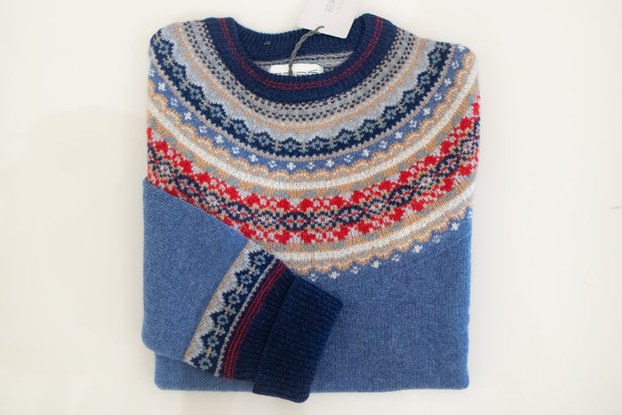 Eribe Alpine Short Sweater in Blue Morning