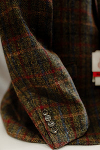 Harris Tweed Jacket - FCR291  Khaki Base Check