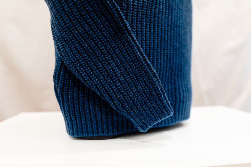 Fisherman's Chunky Ribbed Raglan Crew Neck Jumper