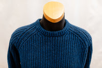 Fisherman's Chunky Ribbed Raglan Crew Neck Jumper