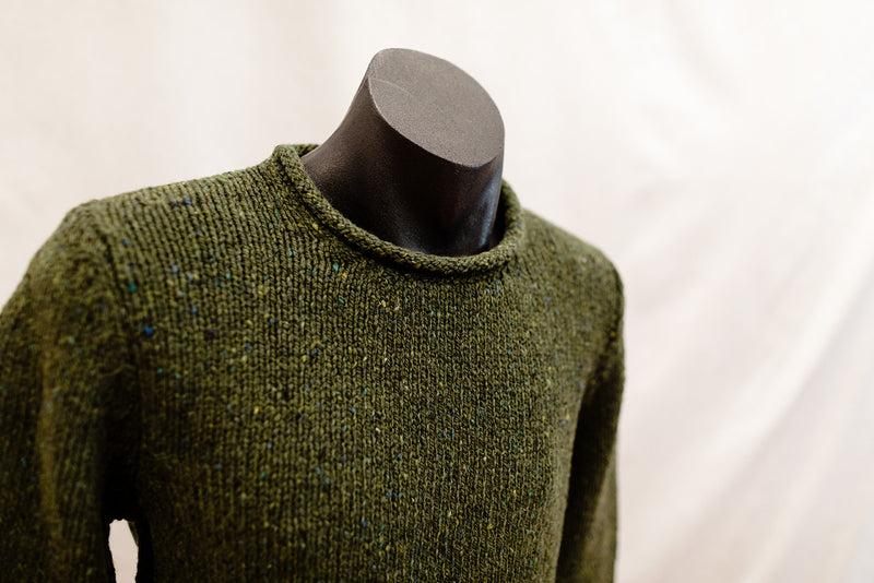 Fisherman out of Ireland Roll Edge Jumper (choice of colours)