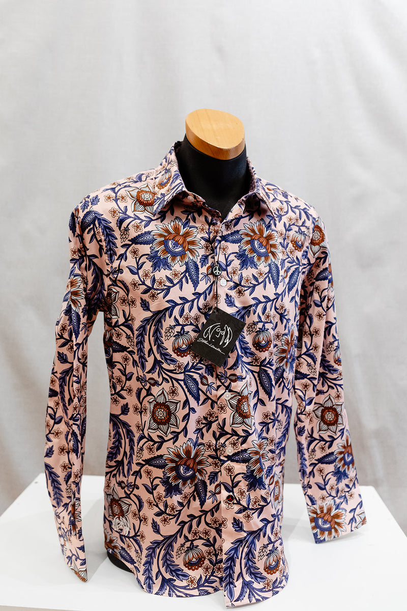 John Lennon Long Sleeve Shirt 'Cradley' in Pink
