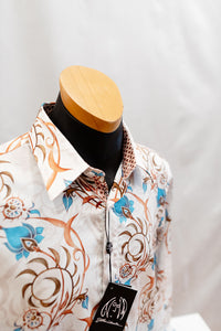 John Lennon Long Sleeve Shirt 'Eldon' in Ecru