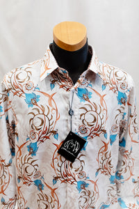 John Lennon Long Sleeve Shirt 'Eldon' in Ecru