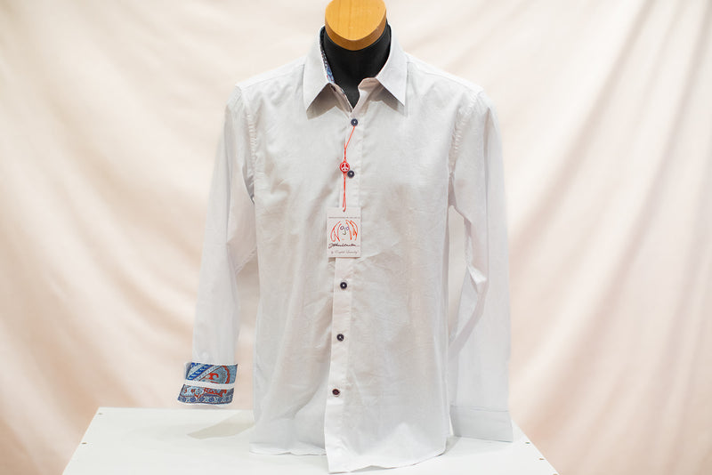 John Lennon Long Sleeve Shirt 'Wilton' in White