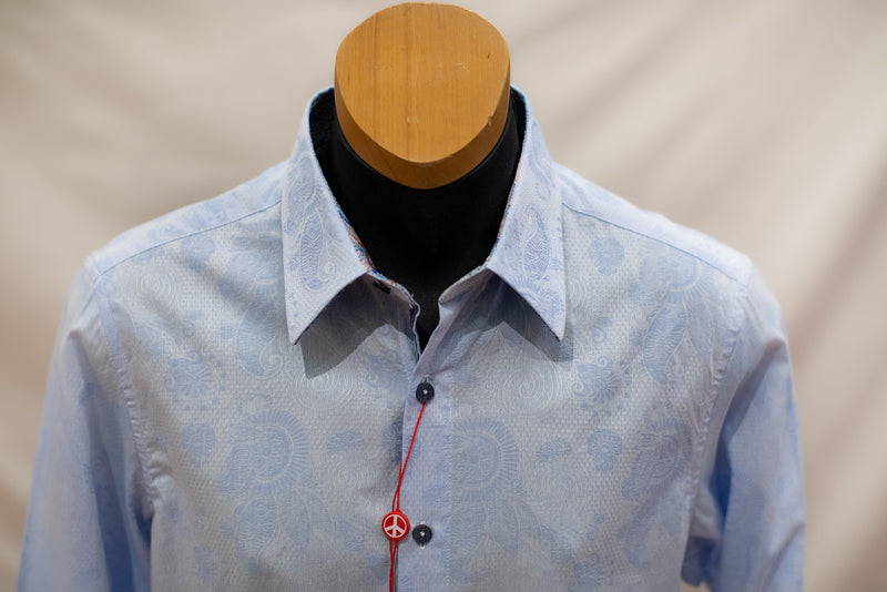John Lennon Long Sleeve Shirt 'Wilton' in Sky Blue