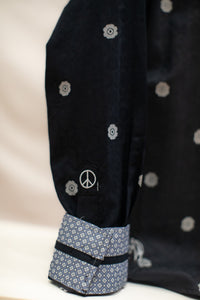 John Lennon Long Sleeve Shirt 'Wrexham' in Black