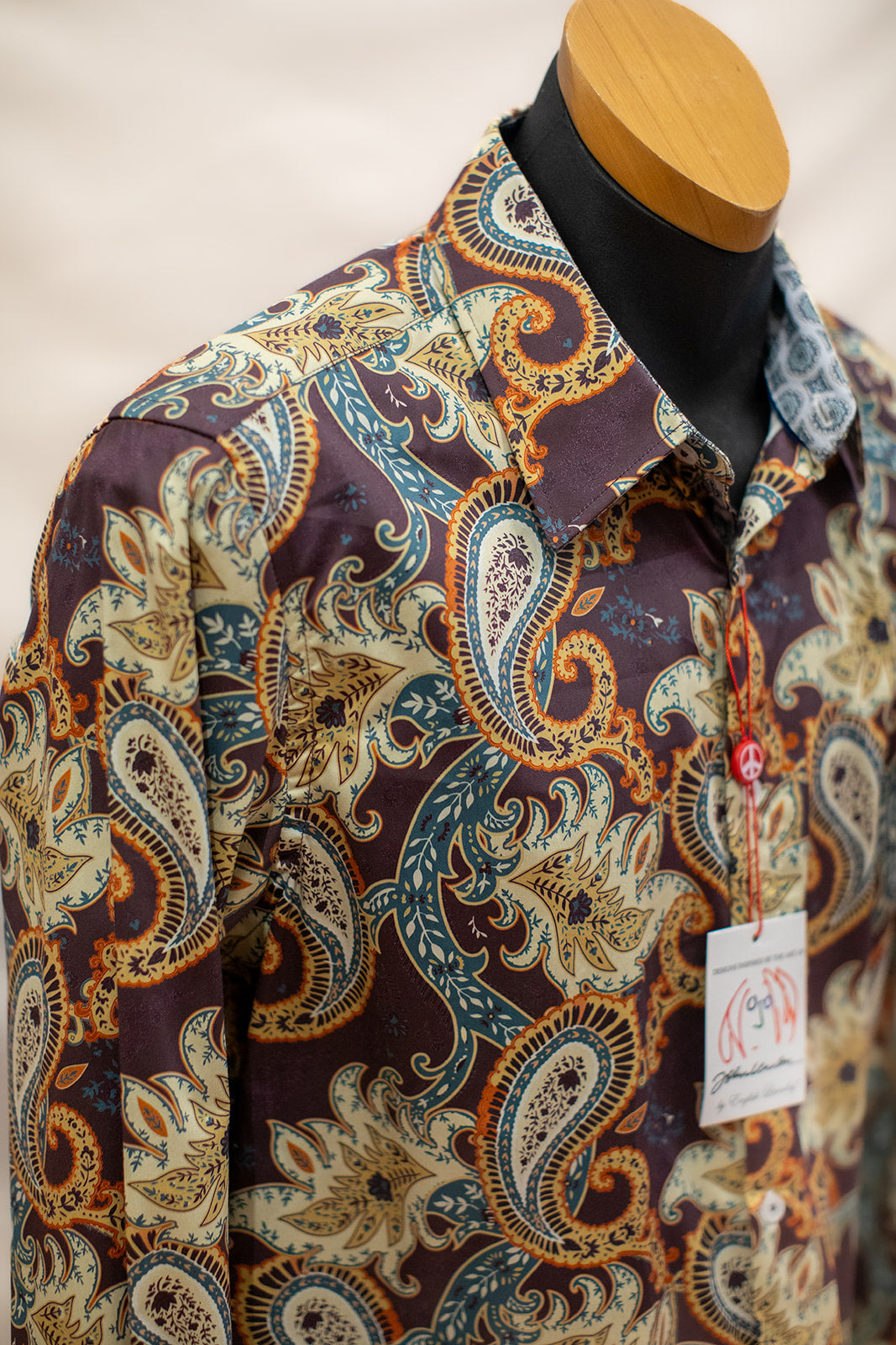 John Lennon Long Sleeve Shirt 'Bradbury' in Plum