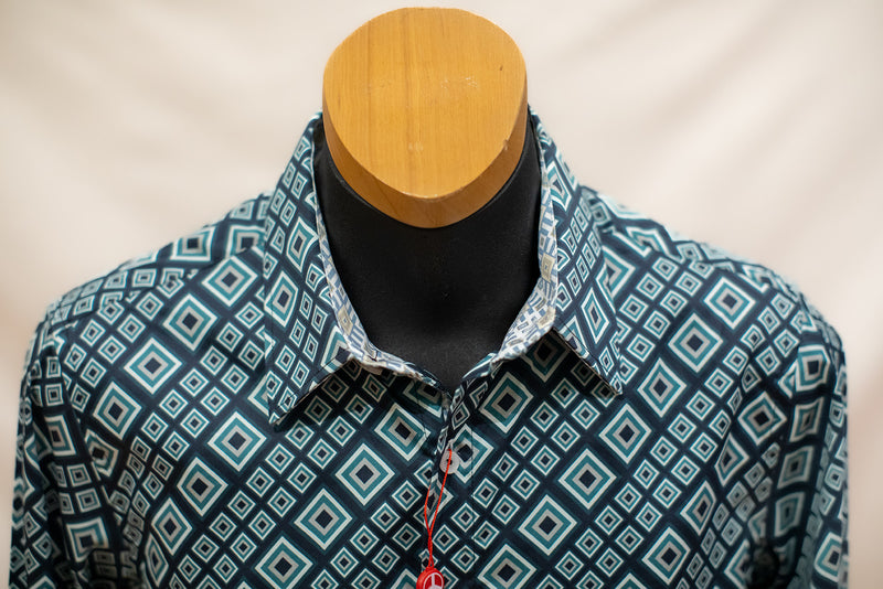 John Lennon Long Sleeve Shirt 'Greenfield' in Sea