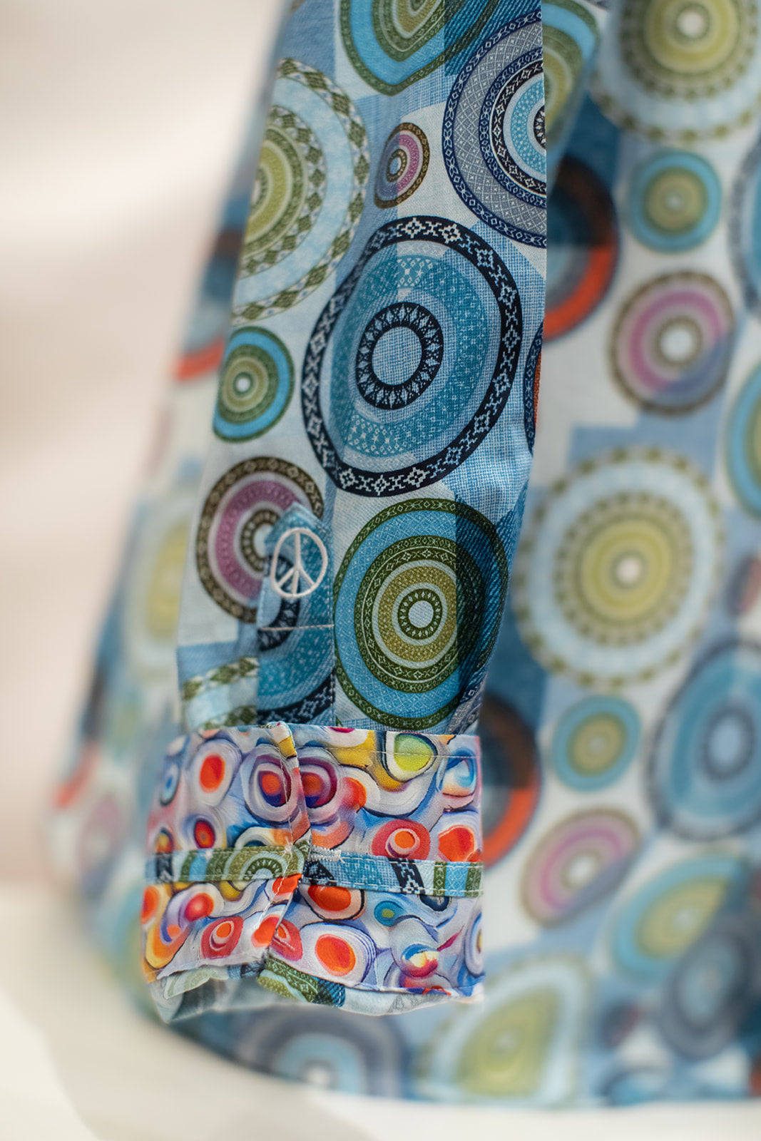 John Lennon Long Sleeve Shirt 'Spennymore' in Blue