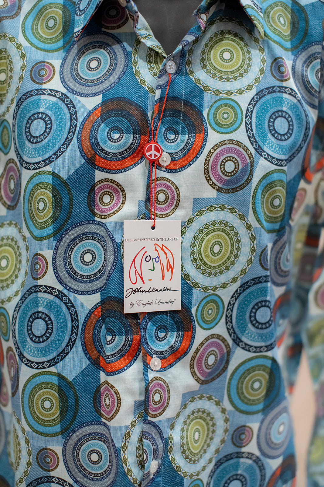 John Lennon Long Sleeve Shirt 'Spennymore' in Blue
