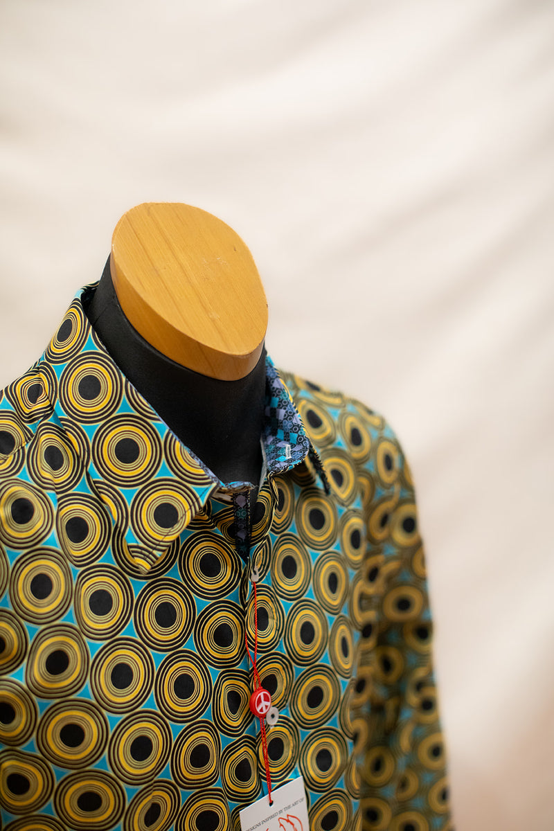 John Lennon Long Sleeve Shirt 'Moston ' in Amber
