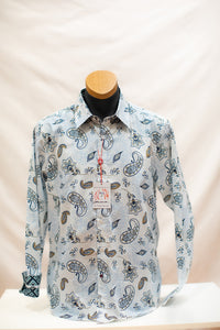 John Lennon Long Sleeve Shirt 'Ashbury' in White