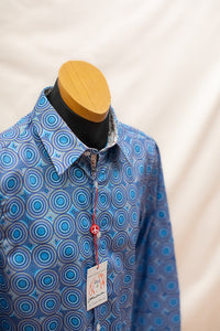 John Lennon Long Sleeve Shirt 'Castleton' in Sapphire