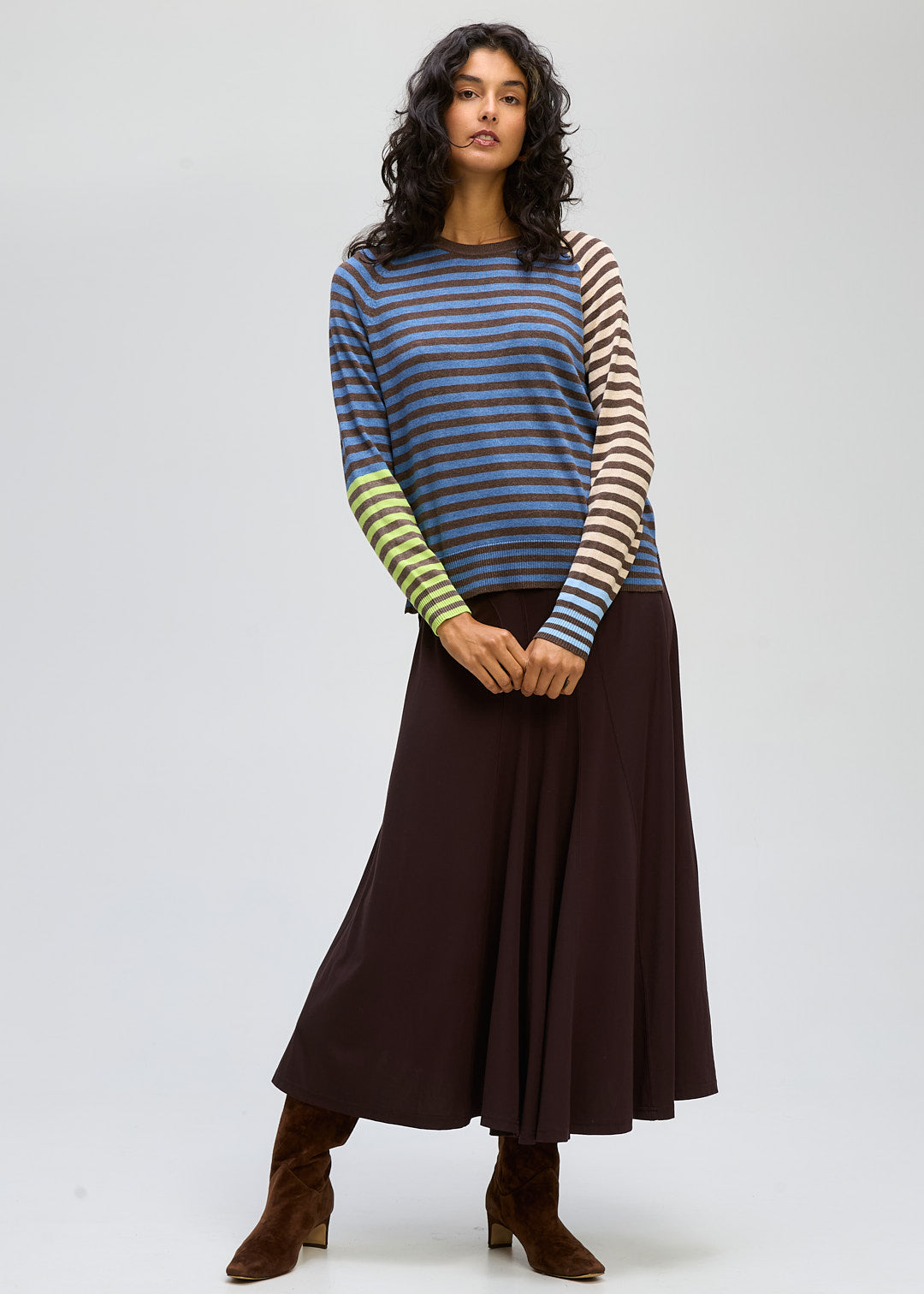 LD + Co Retro Bands Crew in Cocoa 8168