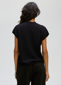 LD + Co Button Vest in Black 8169