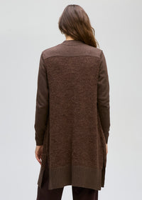 LD + Co Fluffy Detail Cardigan in Cocoa 8171