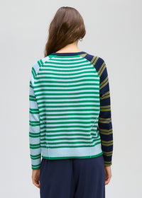 LD + Co Crazy Stripe Crew in Ink 8182