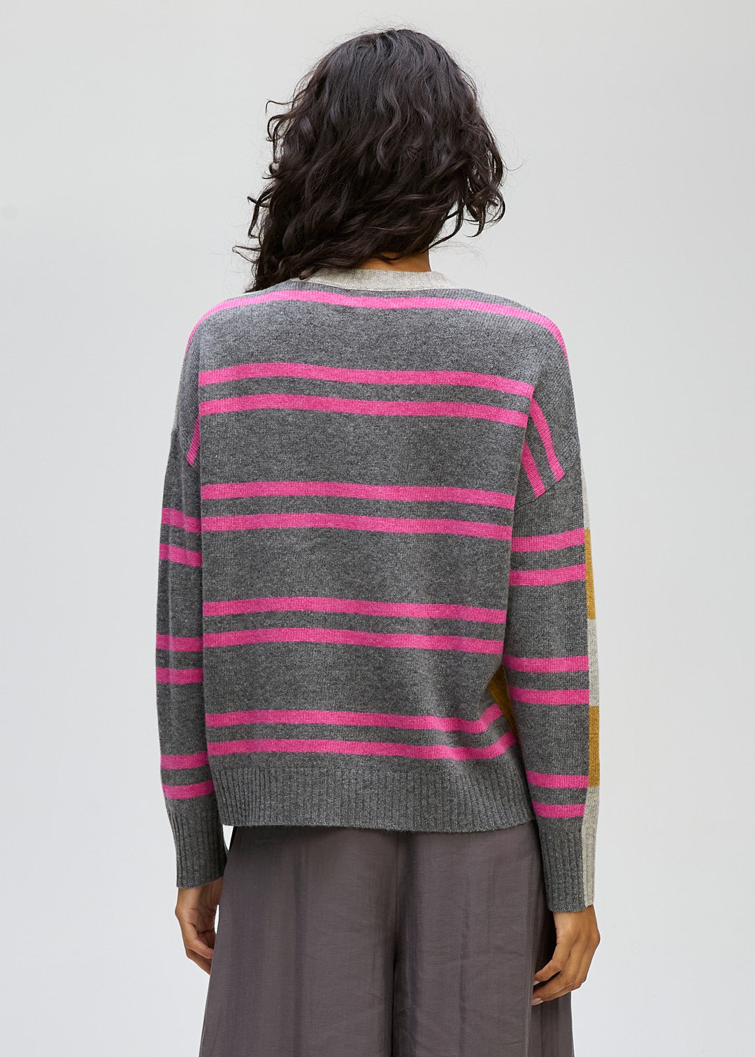 LD + Co Groove Stripe Crew in Marle 8186