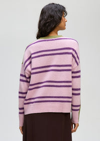 LD + Co Groove Stripe Crew in Olive 8186