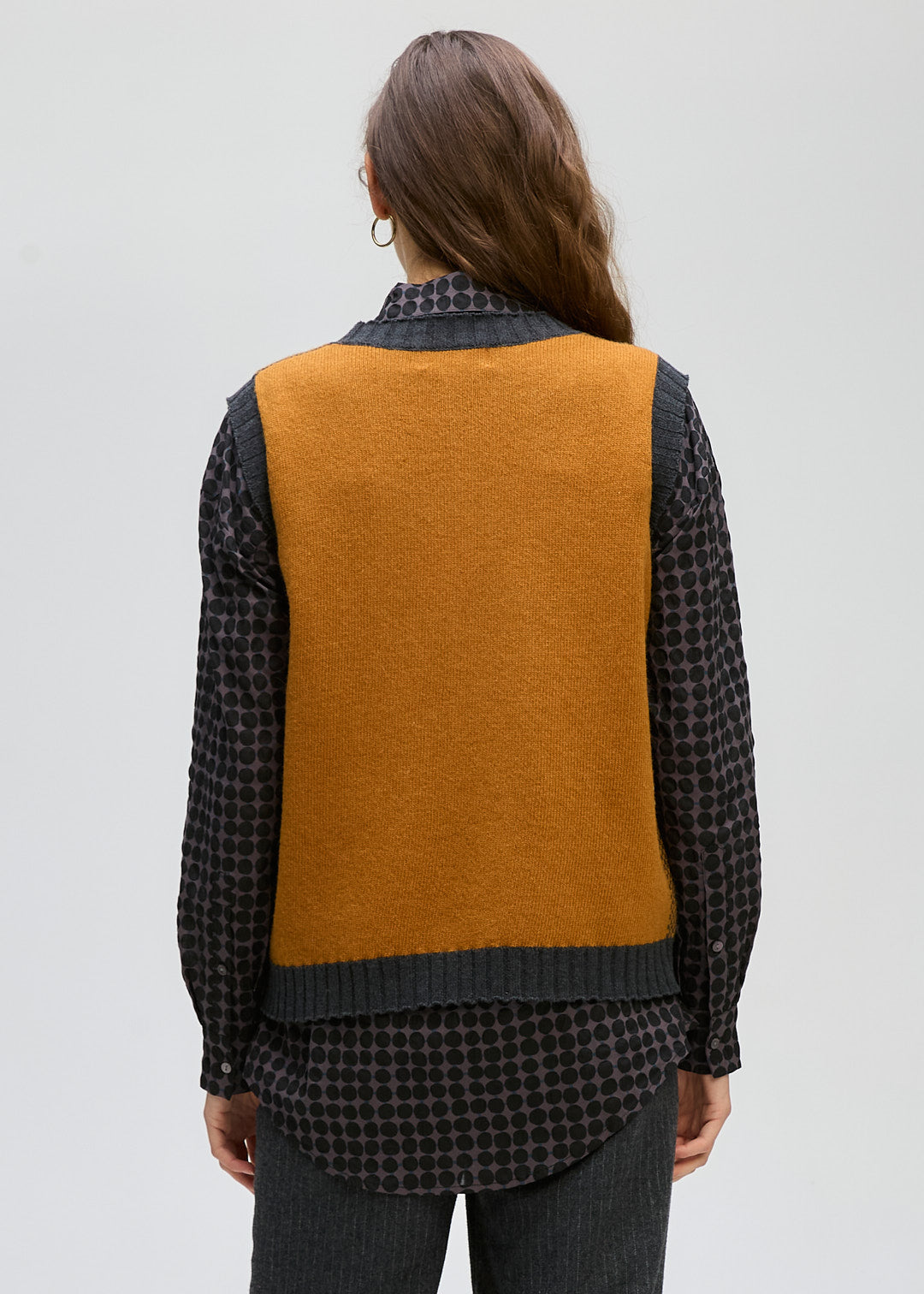 LD + Co Pattern Vest in Toffee 8191