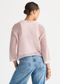 LD + Co Colour Mix Cardi in Rose LC8866
