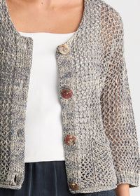 LD + Co Colour Mix Cardi in Graphite