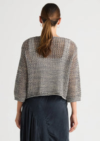 LD + Co Colour Mix Cardi in Graphite