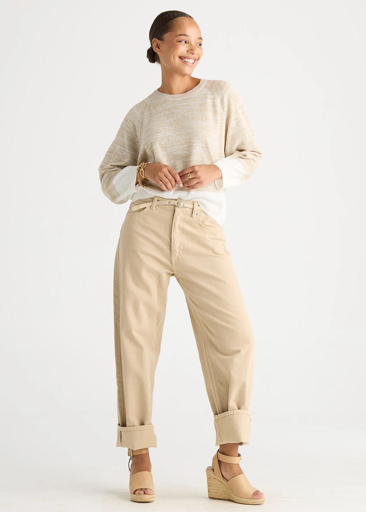 LD + Co - Mouline Top in Vanilla LC8868