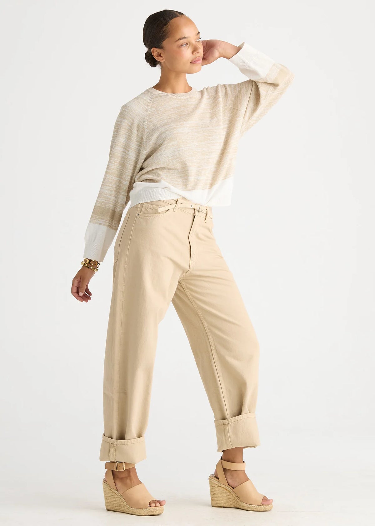LD + Co - Mouline Top in Vanilla LC8868