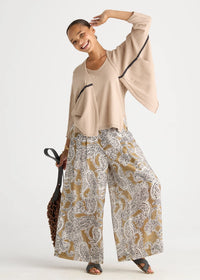 LD + Co Offset Cardi in Natural